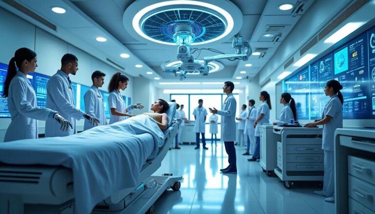 découvrez comment l'intelligence artificielle transforme le secteur de la santé en 2026, améliorant les diagnostics, les traitements et la gestion des soins pour un avenir médical innovant.
