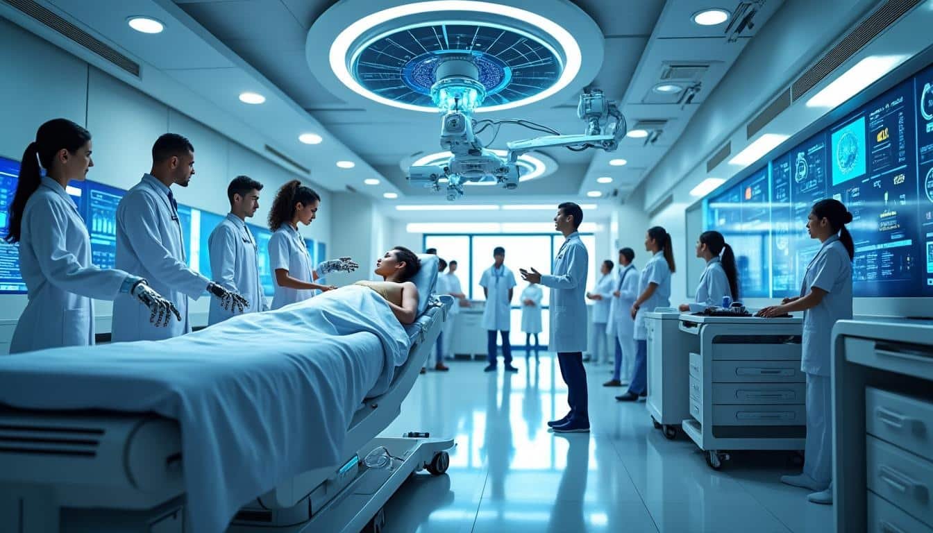 découvrez comment l'intelligence artificielle transforme le secteur de la santé en 2026, améliorant les diagnostics, les traitements et la gestion des soins pour un avenir médical innovant.