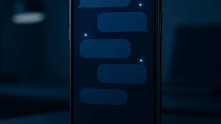 Chatbot IA communication entreprise smartphone